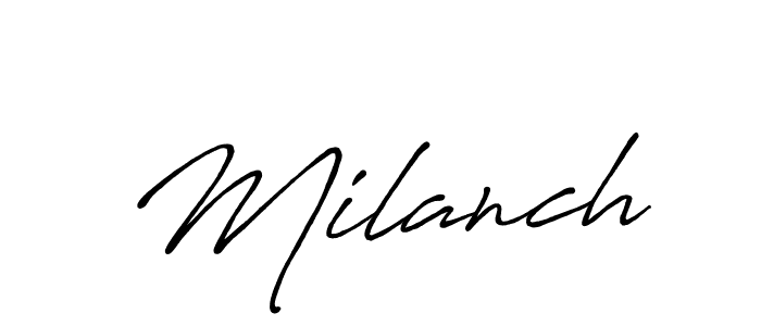 Best and Professional Signature Style for Milanch. Antro_Vectra_Bolder Best Signature Style Collection. Milanch signature style 7 images and pictures png
