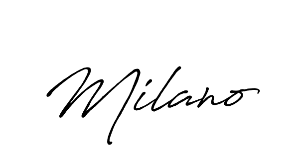 Once you've used our free online signature maker to create your best signature Antro_Vectra_Bolder style, it's time to enjoy all of the benefits that Milano name signing documents. Milano signature style 7 images and pictures png