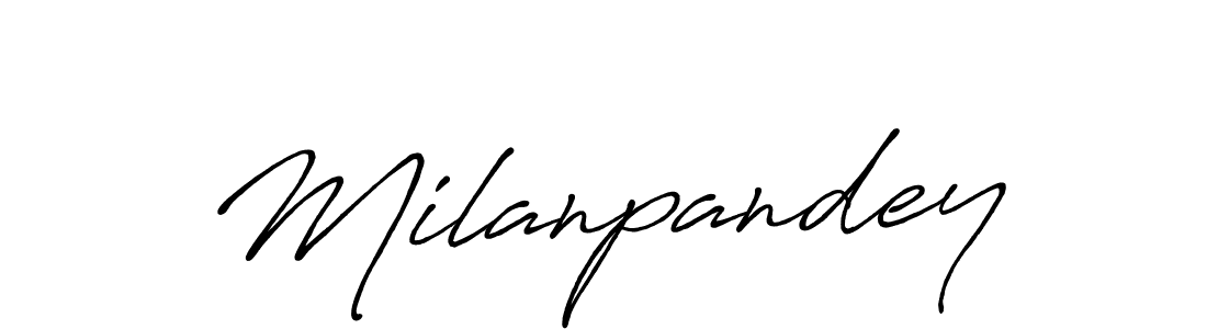 if you are searching for the best signature style for your name Milanpandey. so please give up your signature search. here we have designed multiple signature styles  using Antro_Vectra_Bolder. Milanpandey signature style 7 images and pictures png