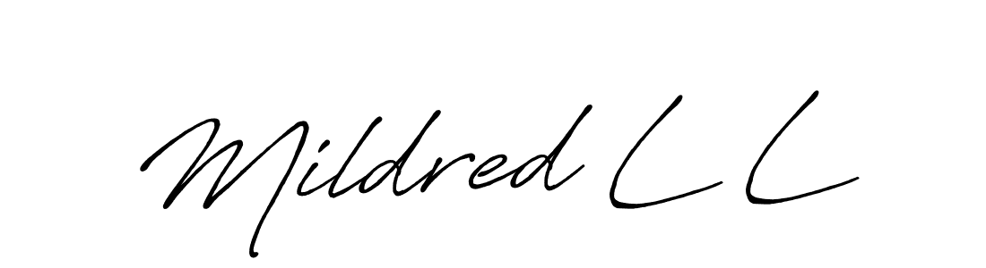 Make a beautiful signature design for name Mildred L L. Use this online signature maker to create a handwritten signature for free. Mildred L L signature style 7 images and pictures png