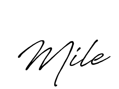 Best and Professional Signature Style for Mile. Antro_Vectra_Bolder Best Signature Style Collection. Mile signature style 7 images and pictures png