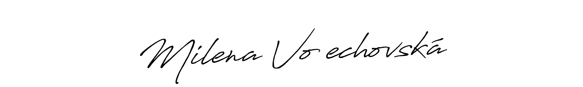 Similarly Antro_Vectra_Bolder is the best handwritten signature design. Signature creator online .You can use it as an online autograph creator for name Milena Vořechovská. Milena Vořechovská signature style 7 images and pictures png