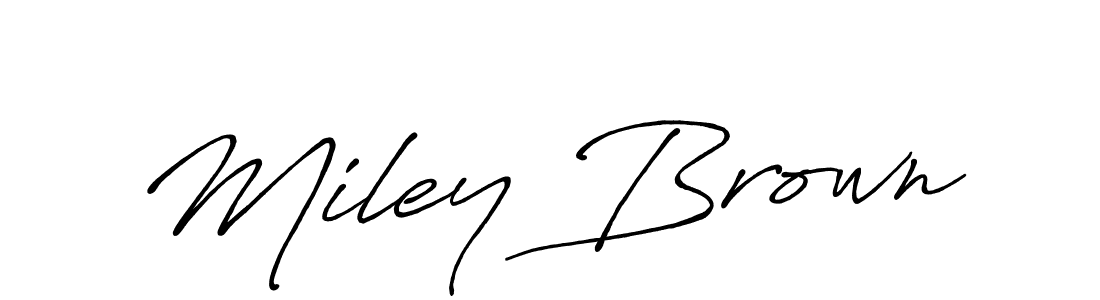 How to make Miley Brown name signature. Use Antro_Vectra_Bolder style for creating short signs online. This is the latest handwritten sign. Miley Brown signature style 7 images and pictures png