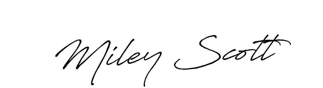 It looks lik you need a new signature style for name Miley Scott. Design unique handwritten (Antro_Vectra_Bolder) signature with our free signature maker in just a few clicks. Miley Scott signature style 7 images and pictures png