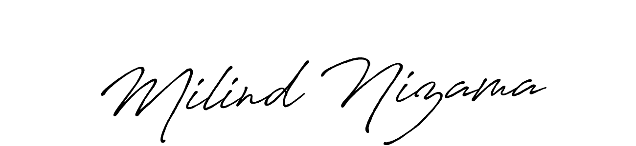 Once you've used our free online signature maker to create your best signature Antro_Vectra_Bolder style, it's time to enjoy all of the benefits that Milind Nizama name signing documents. Milind Nizama signature style 7 images and pictures png