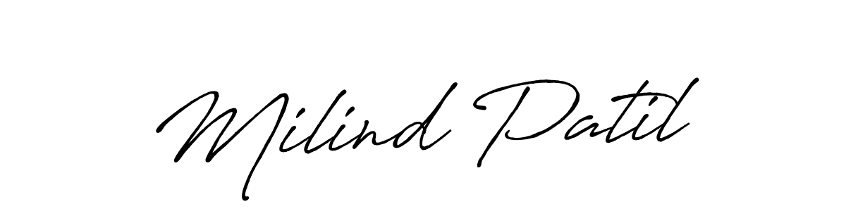 Similarly Antro_Vectra_Bolder is the best handwritten signature design. Signature creator online .You can use it as an online autograph creator for name Milind Patil. Milind Patil signature style 7 images and pictures png