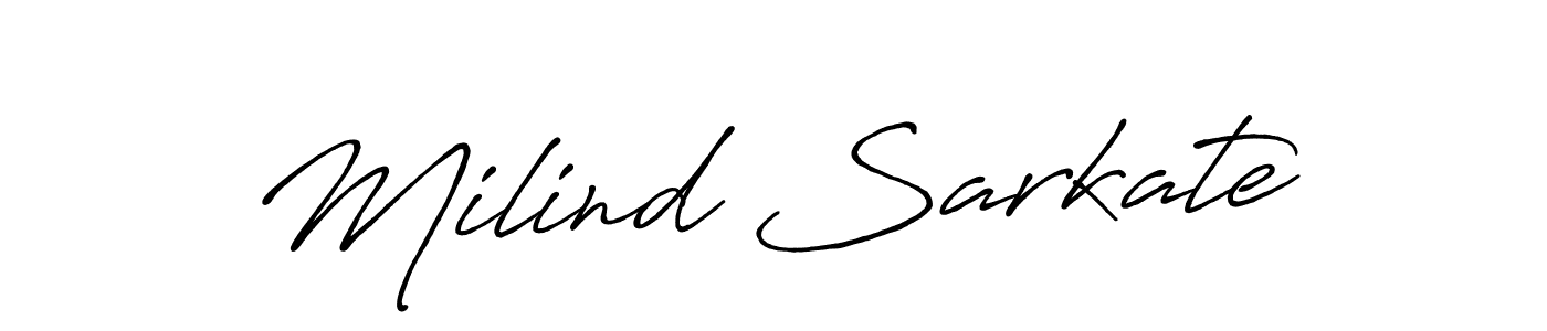 How to make Milind Sarkate signature? Antro_Vectra_Bolder is a professional autograph style. Create handwritten signature for Milind Sarkate name. Milind Sarkate signature style 7 images and pictures png