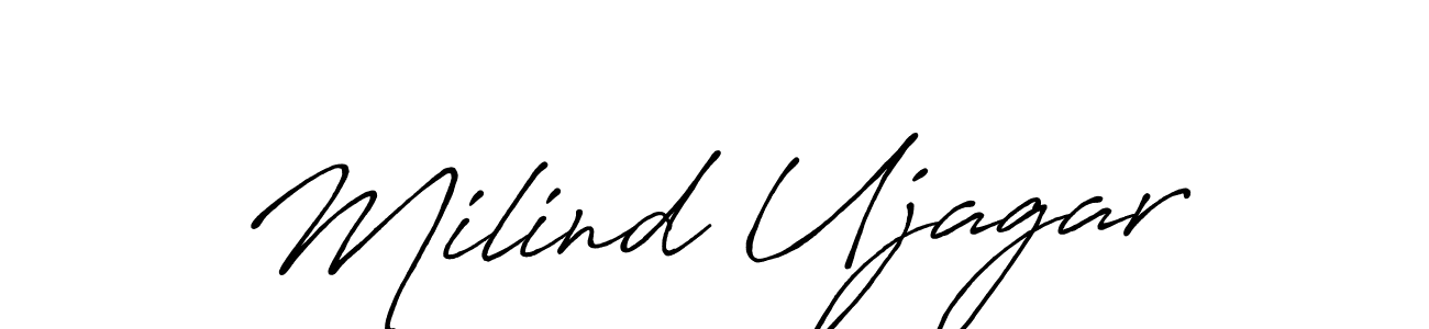 Make a beautiful signature design for name Milind Ujagar. Use this online signature maker to create a handwritten signature for free. Milind Ujagar signature style 7 images and pictures png