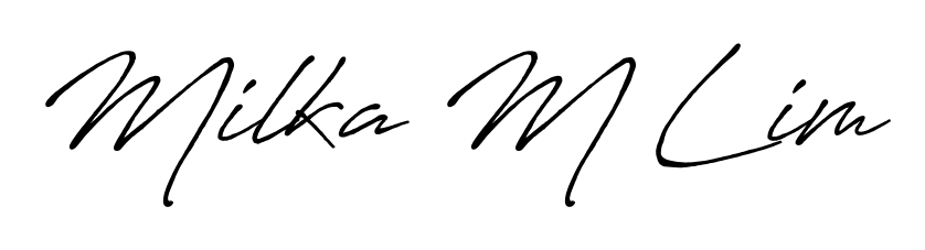 The Antro_Vectra_Bolder font gives name Milka M Lim a signature that looks effortless yet distinguished. Download high-res PNG instantly. Milka M Lim signature style 7 images and pictures png