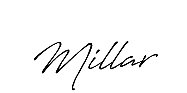 Also we have Millar name is the best signature style. Create professional handwritten signature collection using Antro_Vectra_Bolder autograph style. Millar signature style 7 images and pictures png