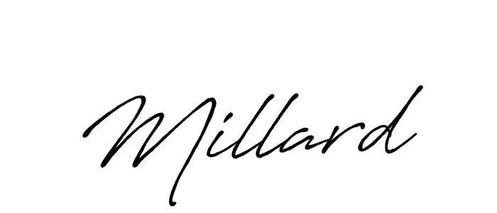 Make a beautiful signature design for name Millard. With this signature (Antro_Vectra_Bolder) style, you can create a handwritten signature for free. Millard signature style 7 images and pictures png