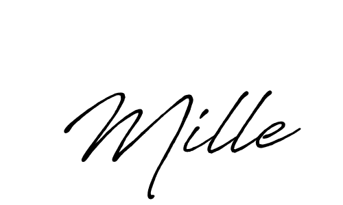 Once you've used our free online signature maker to create your best signature Antro_Vectra_Bolder style, it's time to enjoy all of the benefits that Mille name signing documents. Mille signature style 7 images and pictures png