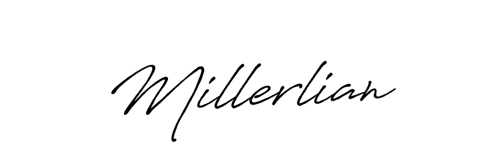 How to Draw Millerlian signature style? Antro_Vectra_Bolder is a latest design signature styles for name Millerlian. Millerlian signature style 7 images and pictures png