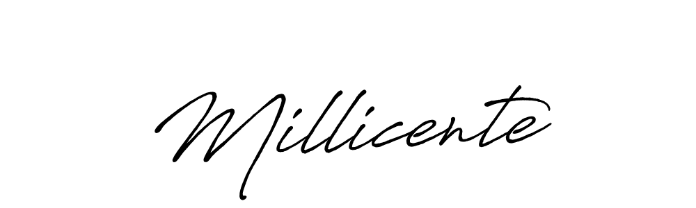 if you are searching for the best signature style for your name Millicente. so please give up your signature search. here we have designed multiple signature styles  using Antro_Vectra_Bolder. Millicente signature style 7 images and pictures png