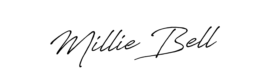 This is the best signature style for the Millie Bell name. Also you like these signature font (Antro_Vectra_Bolder). Mix name signature. Millie Bell signature style 7 images and pictures png