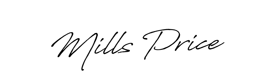 Also You can easily find your signature by using the search form. We will create Mills Price name handwritten signature images for you free of cost using Antro_Vectra_Bolder sign style. Mills Price signature style 7 images and pictures png