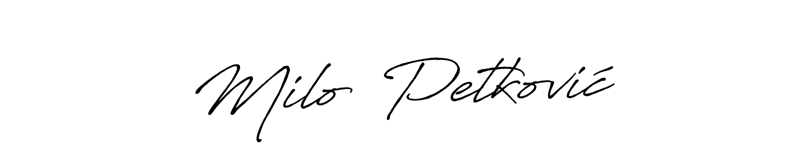 Also You can easily find your signature by using the search form. We will create Miloš Petković name handwritten signature images for you free of cost using Antro_Vectra_Bolder sign style. Miloš Petković signature style 7 images and pictures png