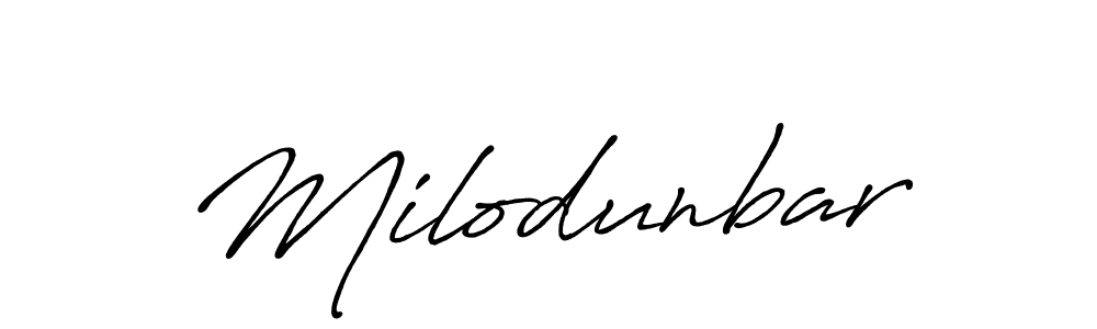 Antro_Vectra_Bolder is a professional signature style that is perfect for those who want to add a touch of class to their signature. It is also a great choice for those who want to make their signature more unique. Get Milodunbar name to fancy signature for free. Milodunbar signature style 7 images and pictures png