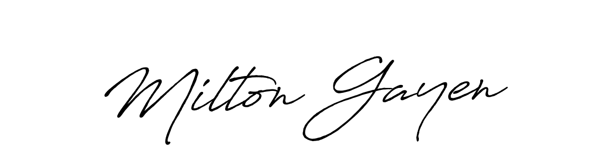 Once you've used our free online signature maker to create your best signature Antro_Vectra_Bolder style, it's time to enjoy all of the benefits that Milton Gayen name signing documents. Milton Gayen signature style 7 images and pictures png