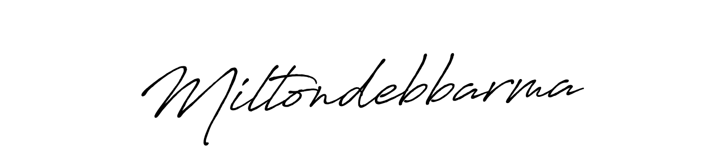 Miltondebbarma stylish signature style. Best Handwritten Sign (Antro_Vectra_Bolder) for my name. Handwritten Signature Collection Ideas for my name Miltondebbarma. Miltondebbarma signature style 7 images and pictures png