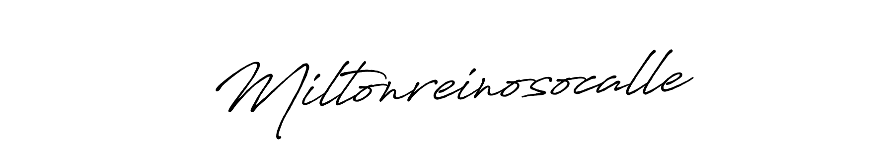 Use a signature maker to create a handwritten signature online. With this signature software, you can design (Antro_Vectra_Bolder) your own signature for name Miltonreinosocalle. Miltonreinosocalle signature style 7 images and pictures png