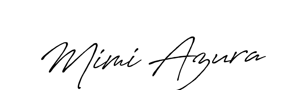 Use a signature maker to create a handwritten signature online. With this signature software, you can design (Antro_Vectra_Bolder) your own signature for name Mimi Azura. Mimi Azura signature style 7 images and pictures png