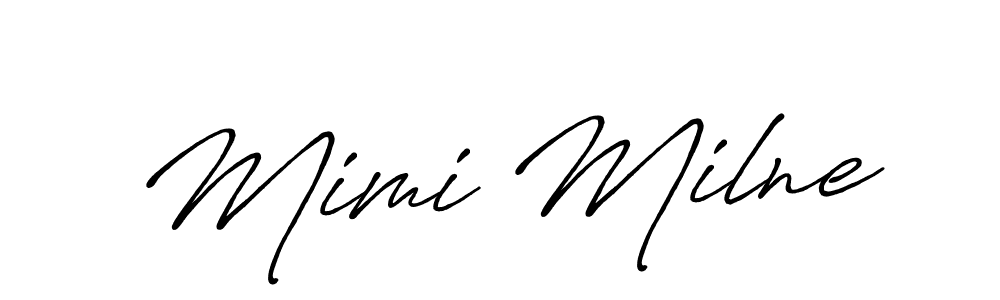 See photos of Mimi Milne official signature by Spectra . Check more albums & portfolios. Read reviews & check more about Antro_Vectra_Bolder font. Mimi Milne signature style 7 images and pictures png