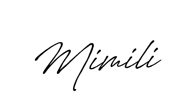 Make a short Mimili signature style. Manage your documents anywhere anytime using Antro_Vectra_Bolder. Create and add eSignatures, submit forms, share and send files easily. Mimili signature style 7 images and pictures png