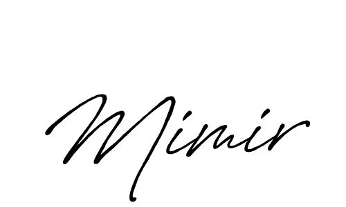 Mimir stylish signature style. Best Handwritten Sign (Antro_Vectra_Bolder) for my name. Handwritten Signature Collection Ideas for my name Mimir. Mimir signature style 7 images and pictures png