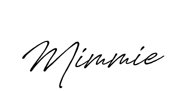 Create a beautiful signature design for name Mimmie. With this signature (Antro_Vectra_Bolder) fonts, you can make a handwritten signature for free. Mimmie signature style 7 images and pictures png