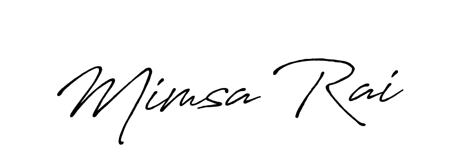 Make a beautiful signature design for name Mimsa Rai. Use this online signature maker to create a handwritten signature for free. Mimsa Rai signature style 7 images and pictures png