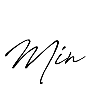 Also You can easily find your signature by using the search form. We will create Min name handwritten signature images for you free of cost using Antro_Vectra_Bolder sign style. Min signature style 7 images and pictures png