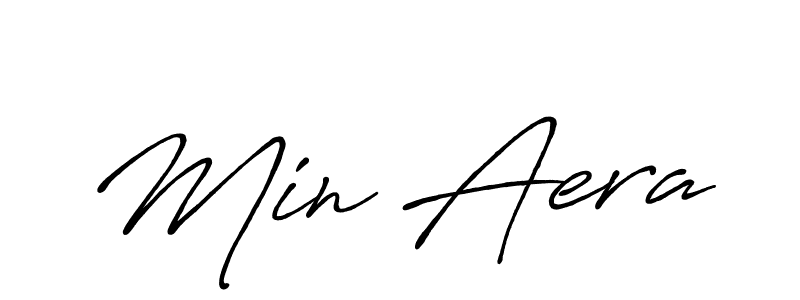 Design your own signature with our free online signature maker. With this signature software, you can create a handwritten (Antro_Vectra_Bolder) signature for name Min Aera. Min Aera signature style 7 images and pictures png