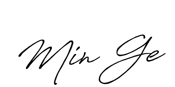 Create a beautiful signature design for name Min Ge. With this signature (Antro_Vectra_Bolder) fonts, you can make a handwritten signature for free. Min Ge signature style 7 images and pictures png