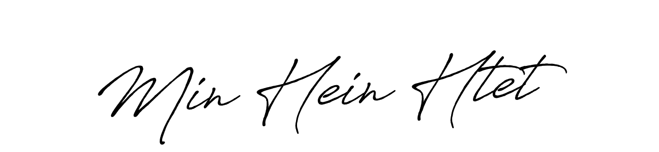 Also we have Min Hein Htet name is the best signature style. Create professional handwritten signature collection using Antro_Vectra_Bolder autograph style. Min Hein Htet signature style 7 images and pictures png