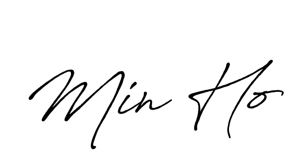 Make a beautiful signature design for name Min Ho. Use this online signature maker to create a handwritten signature for free. Min Ho signature style 7 images and pictures png