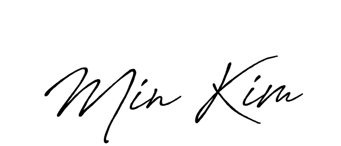 How to make Min Kim signature? Antro_Vectra_Bolder is a professional autograph style. Create handwritten signature for Min Kim name. Min Kim signature style 7 images and pictures png