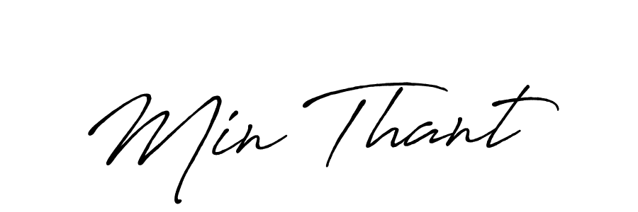 Also we have Min Thant name is the best signature style. Create professional handwritten signature collection using Antro_Vectra_Bolder autograph style. Min Thant signature style 7 images and pictures png