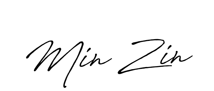 Also You can easily find your signature by using the search form. We will create Min Zin name handwritten signature images for you free of cost using Antro_Vectra_Bolder sign style. Min Zin signature style 7 images and pictures png