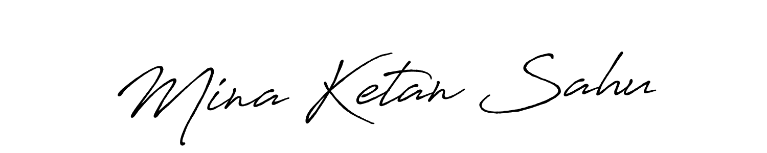 How to make Mina Ketan Sahu signature? Antro_Vectra_Bolder is a professional autograph style. Create handwritten signature for Mina Ketan Sahu name. Mina Ketan Sahu signature style 7 images and pictures png