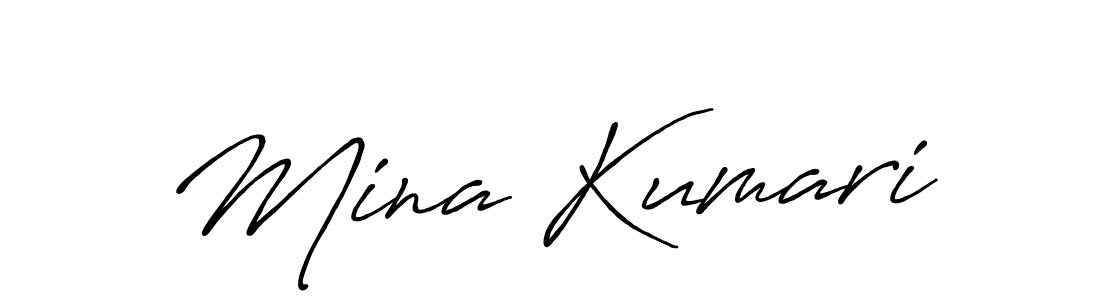 Once you've used our free online signature maker to create your best signature Antro_Vectra_Bolder style, it's time to enjoy all of the benefits that Mina Kumari name signing documents. Mina Kumari signature style 7 images and pictures png