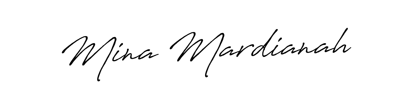 You can use this online signature creator to create a handwritten signature for the name Mina Mardianah. This is the best online autograph maker. Mina Mardianah signature style 7 images and pictures png
