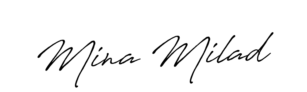 You can use this online signature creator to create a handwritten signature for the name Mina Milad. This is the best online autograph maker. Mina Milad signature style 7 images and pictures png