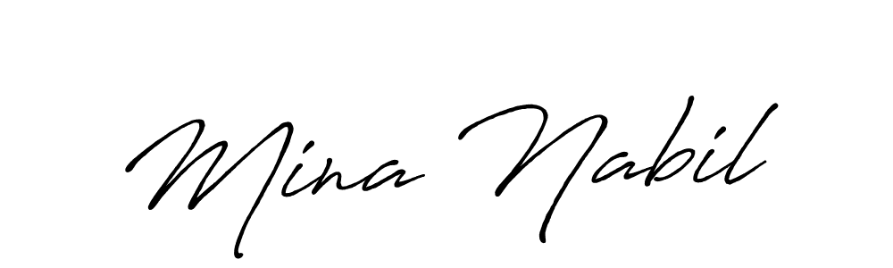 This is the best signature style for the Mina Nabil name. Also you like these signature font (Antro_Vectra_Bolder). Mix name signature. Mina Nabil signature style 7 images and pictures png