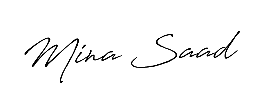 Here are the top 10 professional signature styles for the name Mina Saad. These are the best autograph styles you can use for your name. Mina Saad signature style 7 images and pictures png