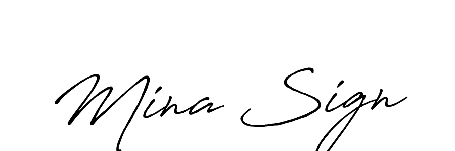 Once you've used our free online signature maker to create your best signature Antro_Vectra_Bolder style, it's time to enjoy all of the benefits that Mina Sign name signing documents. Mina Sign signature style 7 images and pictures png