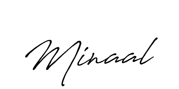 Minaal stylish signature style. Best Handwritten Sign (Antro_Vectra_Bolder) for my name. Handwritten Signature Collection Ideas for my name Minaal. Minaal signature style 7 images and pictures png