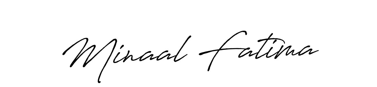 The best way (Antro_Vectra_Bolder) to make a short signature is to pick only two or three words in your name. The name Minaal Fatima include a total of six letters. For converting this name. Minaal Fatima signature style 7 images and pictures png