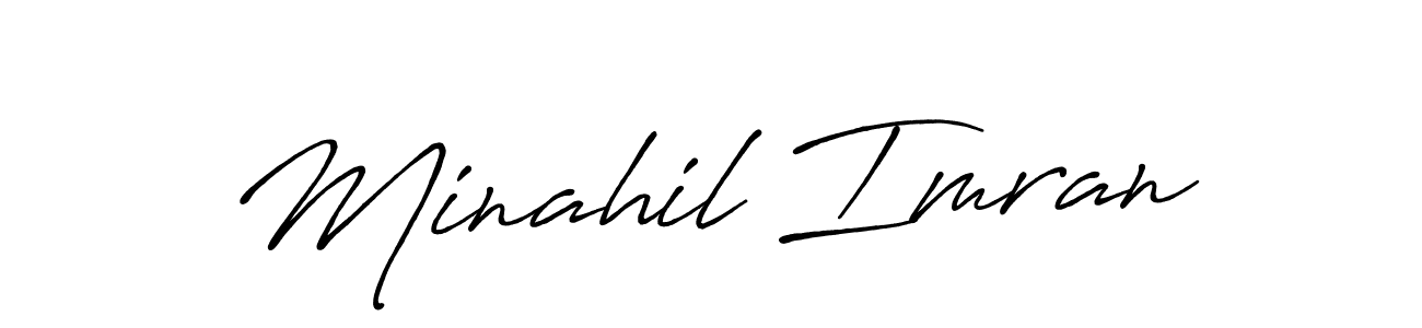 This is the best signature style for the Minahil Imran name. Also you like these signature font (Antro_Vectra_Bolder). Mix name signature. Minahil Imran signature style 7 images and pictures png