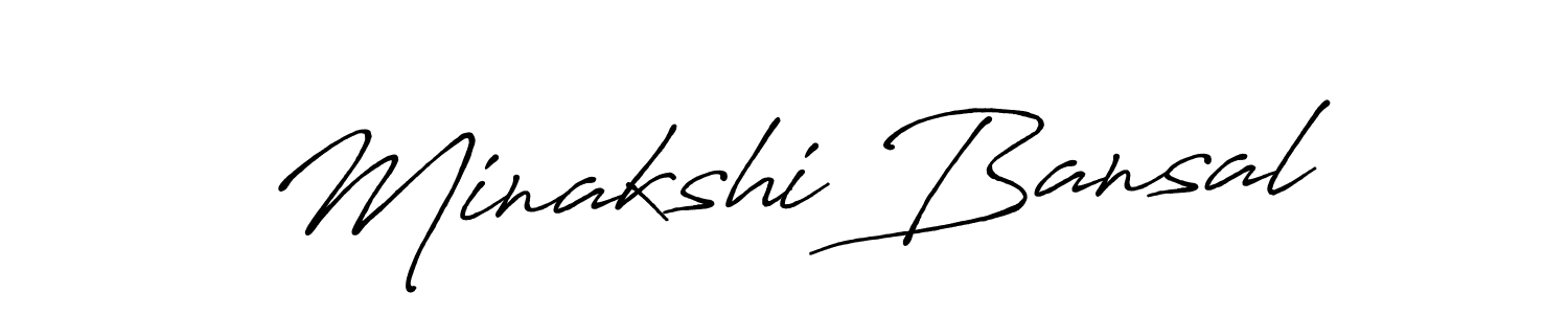It looks lik you need a new signature style for name Minakshi Bansal. Design unique handwritten (Antro_Vectra_Bolder) signature with our free signature maker in just a few clicks. Minakshi Bansal signature style 7 images and pictures png